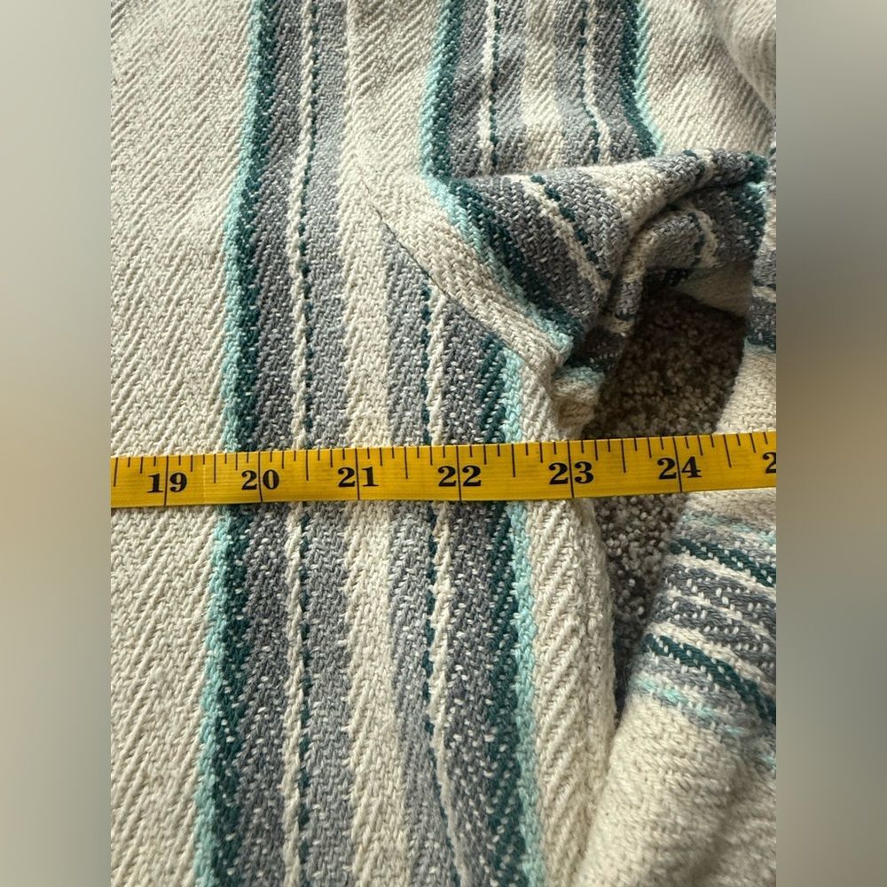Ron Jon Senor Lopez Stripe Long Sleeve Baja Mexican Hoodie Poncho Size M - Picture 8 of 11